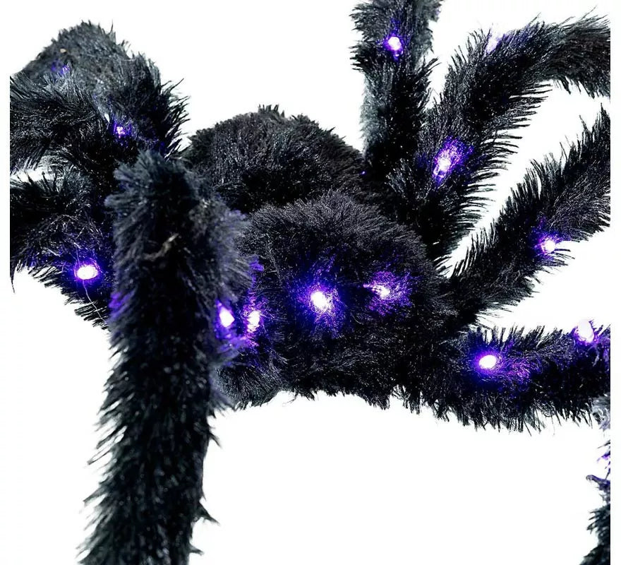 Translation missing: fr.Araña peluda negra con luz de 86 cm