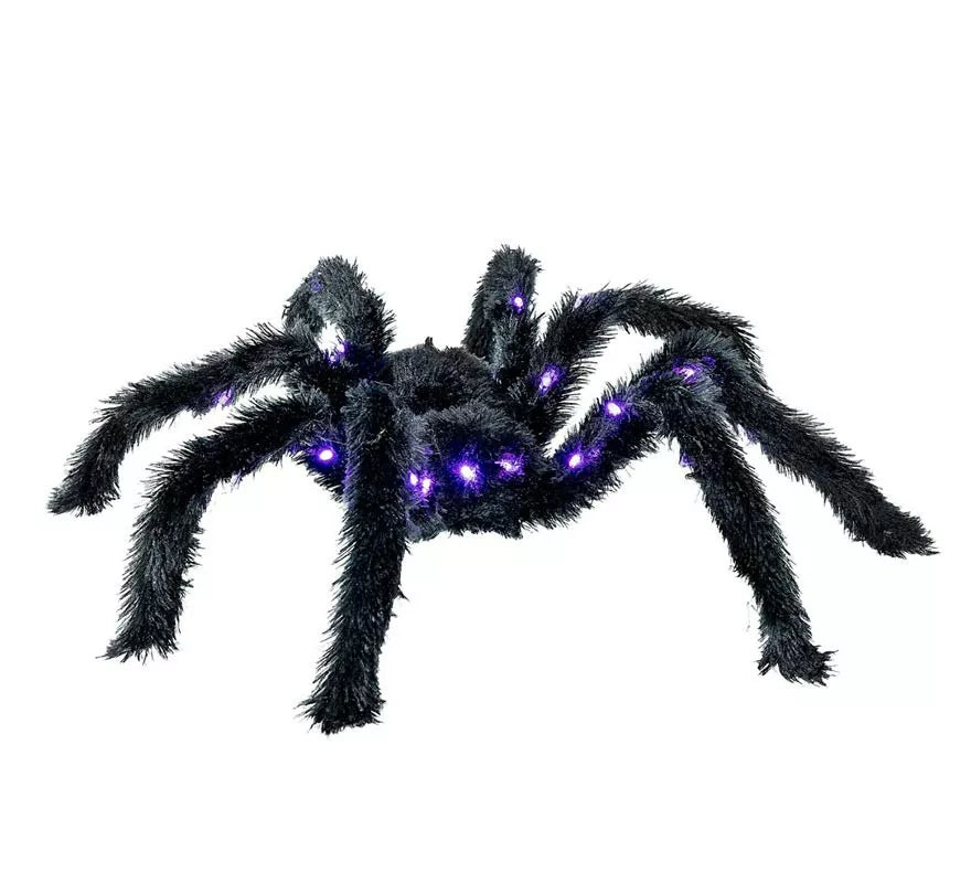 Translation missing: fr.Araña peluda negra con luz de 86 cm