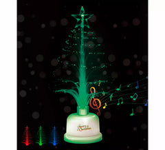 Sapin de Noël lumineux et musical, 4,5 x 15 cm