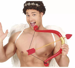 Arc Rouge de Cupidon avec Flèche 58 cm
