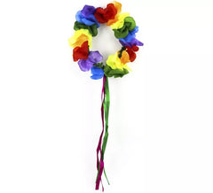 Cerceau de fleurs d'Hawaï avec ruban