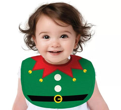 Bavoir de Noël Elfe Vert Enfant