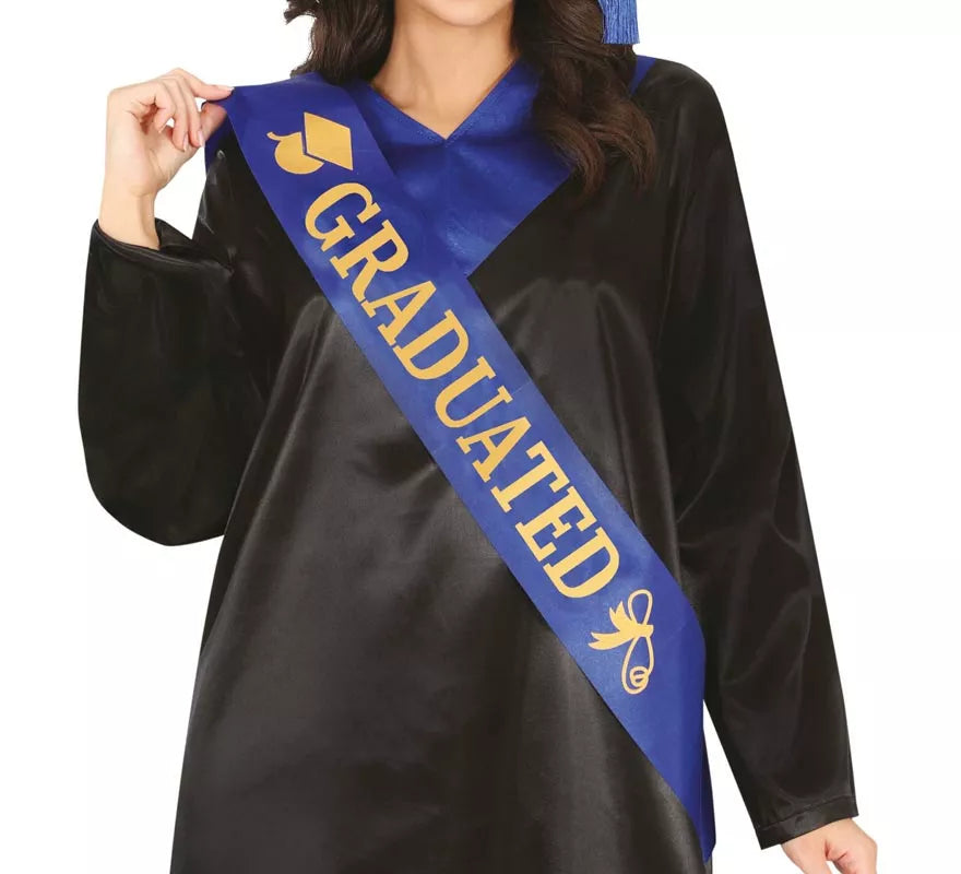 Translation missing: fr.Banda de Graduado azul adulto