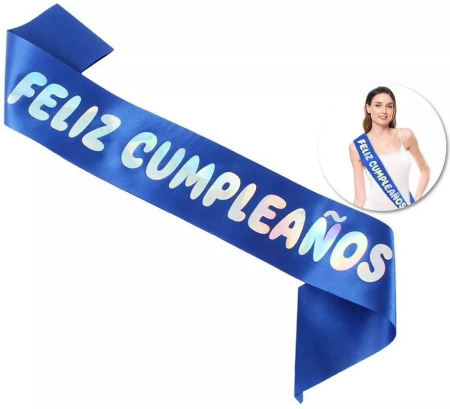 Translation missing: fr.Banda Feliz Cumpleaños de 160x9,5 cm en varios colores