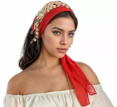 Bandana à pièces de monnaie gitanes