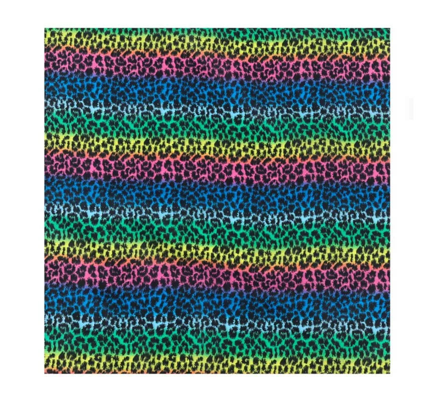 Translation missing: fr.Bandana estampado Leopardo multicolor de 54x54 cm
