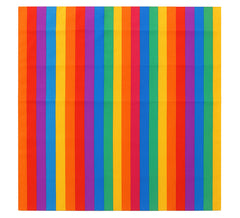 Bandana ou Foulard Arc-en-ciel à fines rayures de 54x54 cm