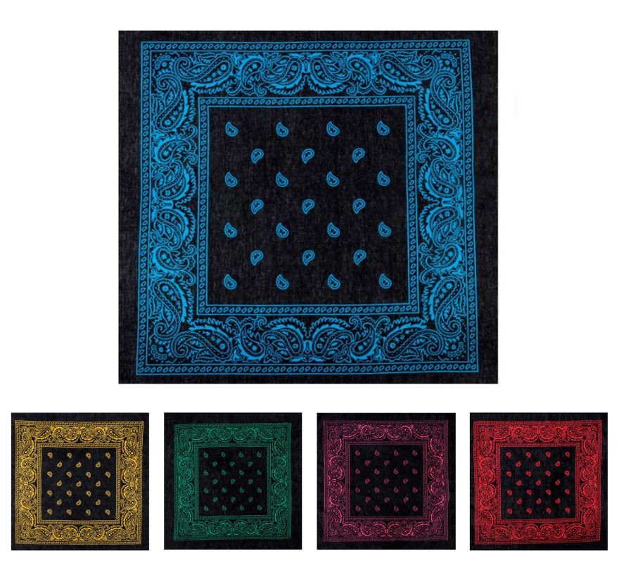 Translation missing: fr.Bandana o Pañuelo Paisley Off de 54x54 cm en varios colores