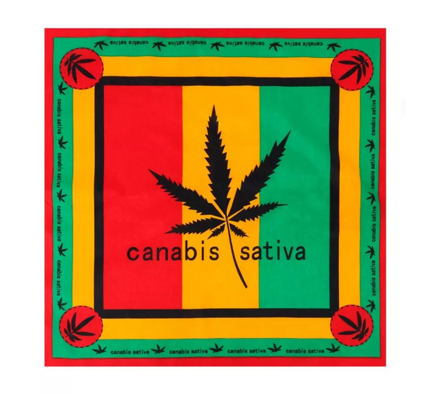 Translation missing: fr.Bandana Rastafari Canabisativa de 54x54 cm