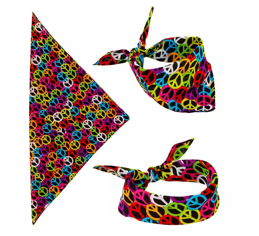 Bandana Símbolo de Paz de 55X55 cm