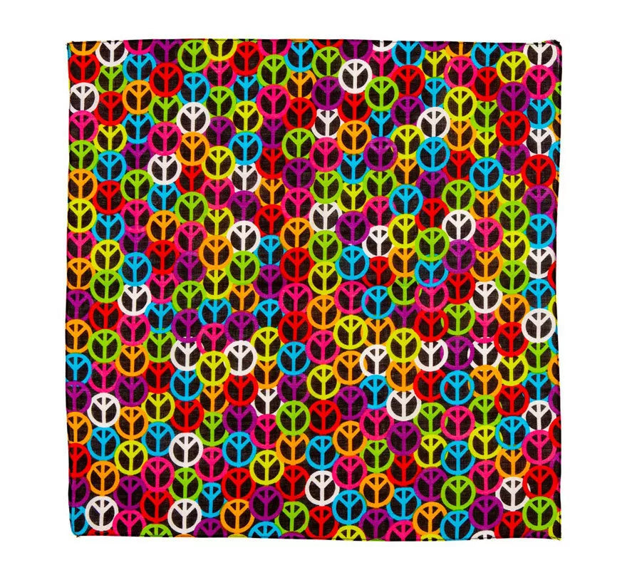 Translation missing: fr.Bandana Símbolo de Paz de 55X55 cm