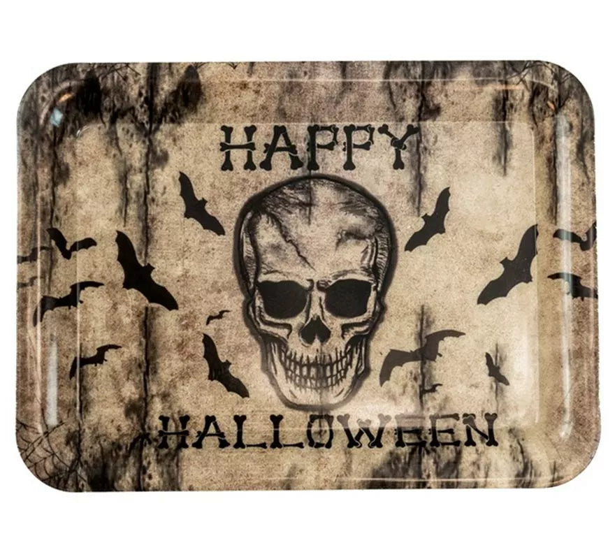 Translation missing: fr.Bandeja con Calavera Feliz Happy Halloween de 33x24 cm