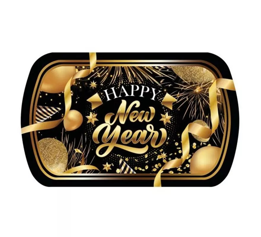 Translation missing: fr.Bandeja Happy New Year de plástico de 39x24 cm