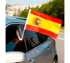 Drapeau Espagne pour voiture 30x45 cm