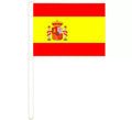 Banderín de España con mango de 30x45 cm