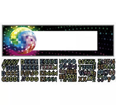 Banderole Disco d'Anniversaire Géante 120 lettres y numéros