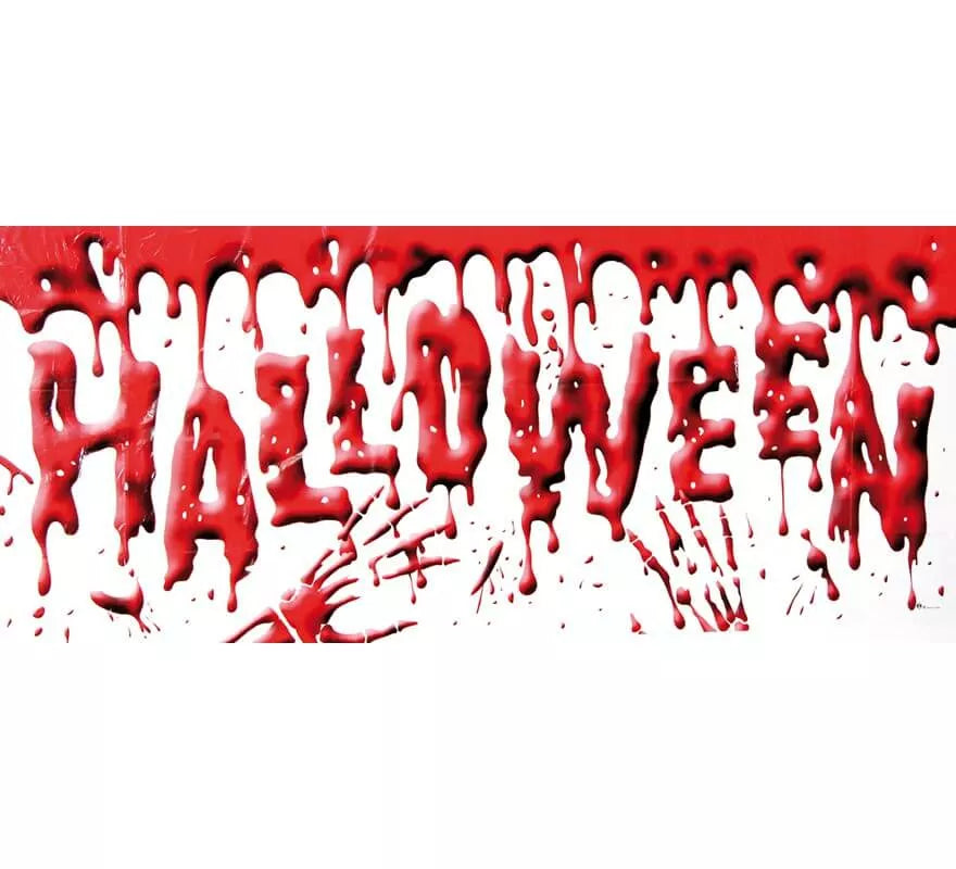 Translation missing: fr.Banderola sangrienta Halloween 61 x 152 cm