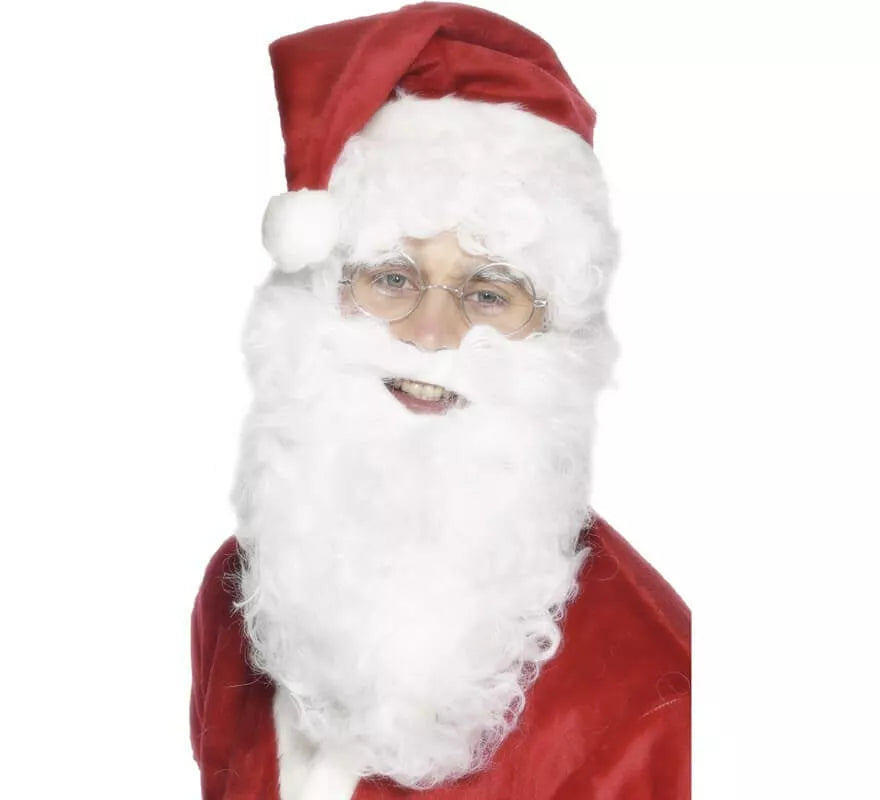 Translation missing: fr.Barba de Papá Noel Blanca 28 cm