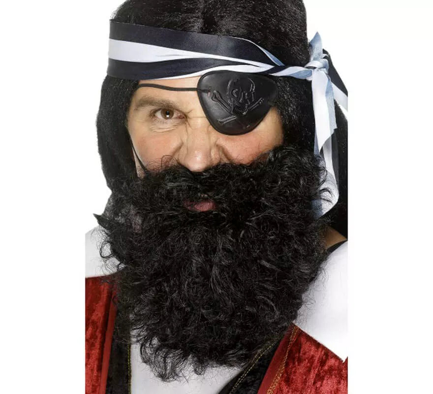 Translation missing: fr.Barba y Bigote color Negro de Pirata
