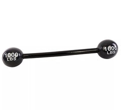 Barre Strongman 120 cm poids noirs