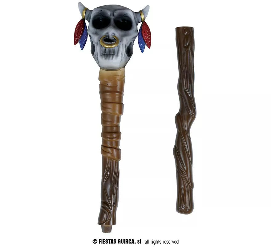 Bastón Calavera Vudú desmontable de 70 cm