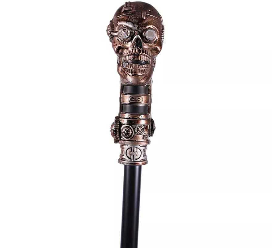 Translation missing: fr.Bastón con Calavera Steampunk de 100 cm