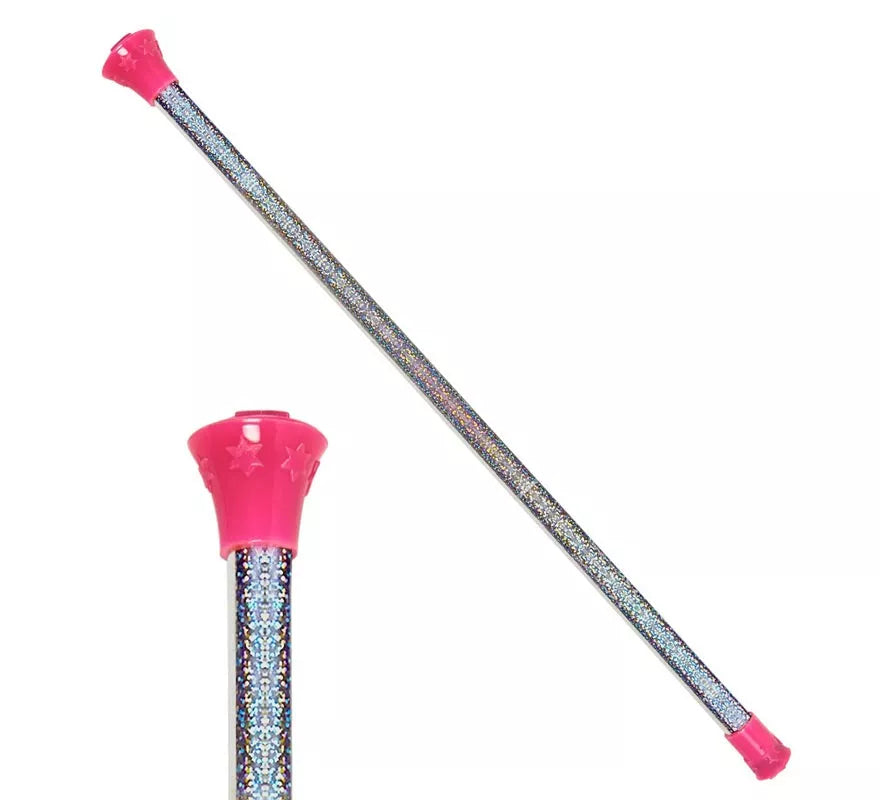 Translation missing: fr.Bastón Majorette rosa Holográfico de 51 cm