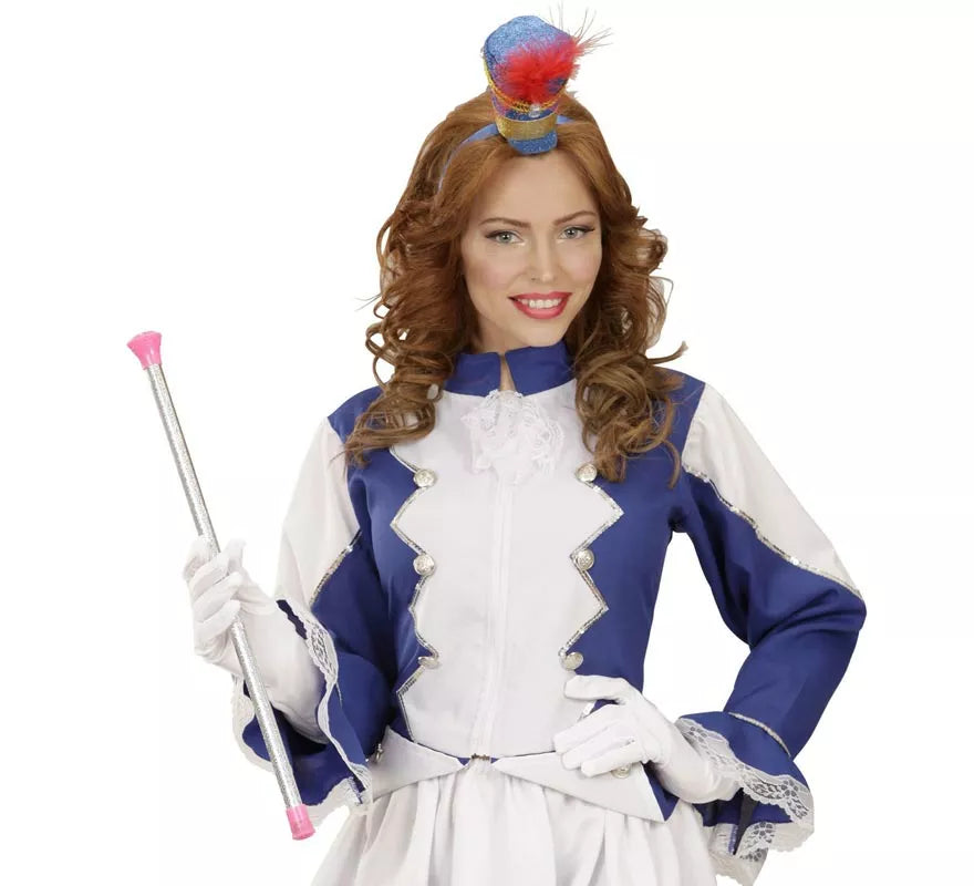 Translation missing: fr.Bastón Majorette rosa Holográfico de 51 cm