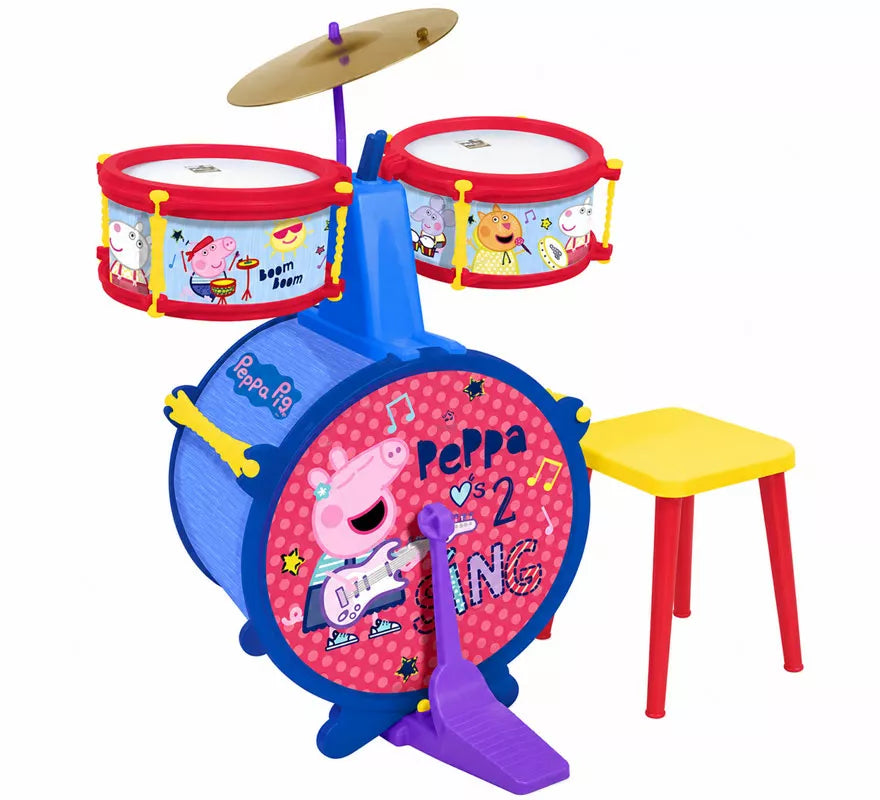 Translation missing: fr.Batería Peppa Pig con Banqueta