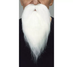 Moustache barbe blanche