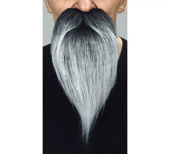 Moustache aux cheveux gris