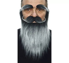 Moustache, Barbe et Sourcils Gris