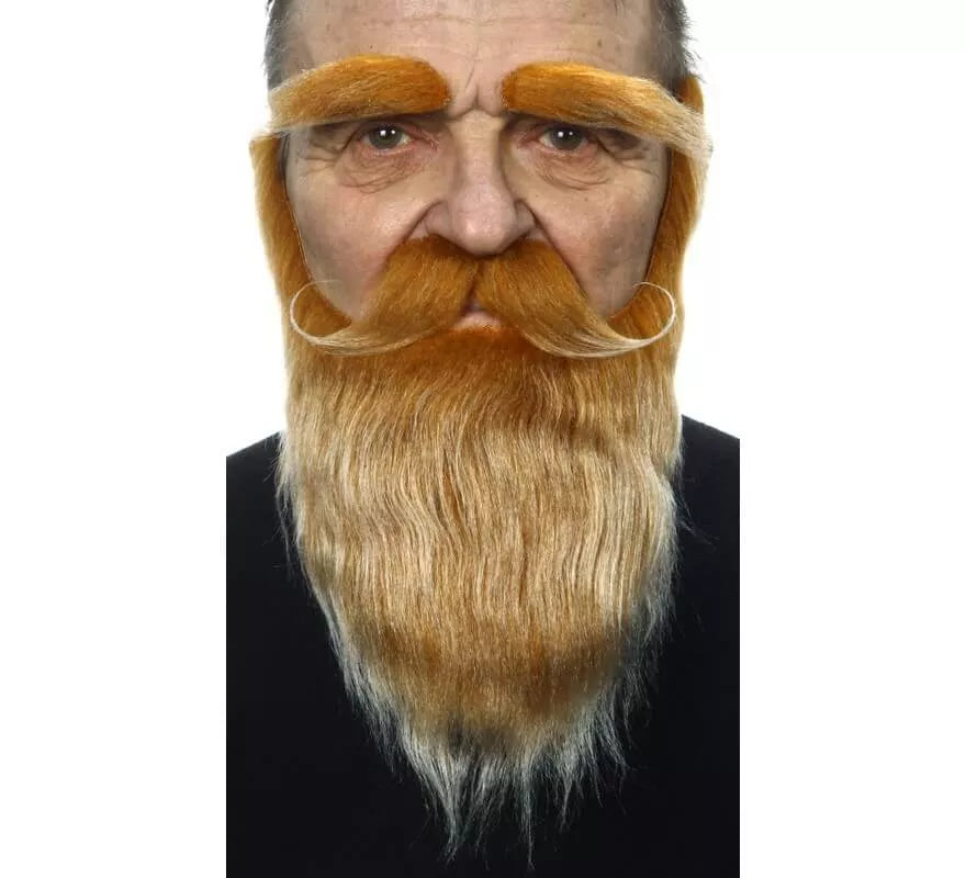 Translation missing: fr.Bigote con Barba y Cejas castaño