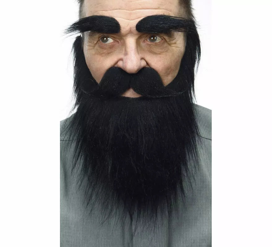 Translation missing: fr.Bigote con Barba y Cejas negro