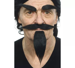 Moustache avec Bouc et Sourcils Noir