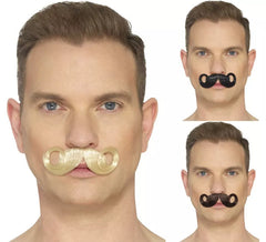 Moustache vintage de différentes couleurs