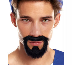 Barbe Noire Moustache et Bouc