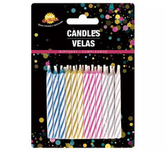 Paquet de 24 Bougies d'anniversaires