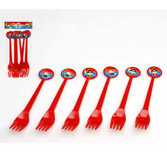 Set 6 Fourchettes de Pirate en Plastique de 17 cm