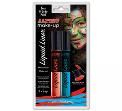 Blister de maquillage liquide Blue and Red Liner (2 unités de 6 grammes)