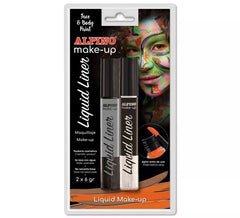 Black and White Liner Liquid Makeup Blister (2 unités de 6 grammes)
