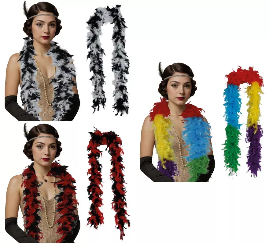 Translation missing: fr.Boa de 80 g de plumas en varios colores