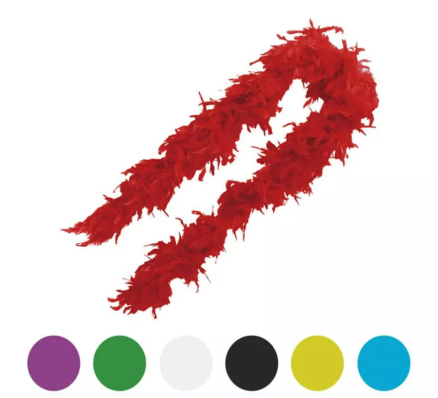 Translation missing: fr.Boa de pluma 75-80 gramos de 180 cm en varios colores