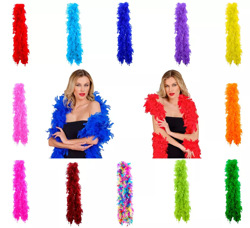 Translation missing: fr.Boa de Plumas de 1,80 m y 80 g en varios colores