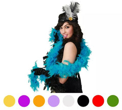 Boa de Plumes plusieurs couleurs 66 gr et 200 cm