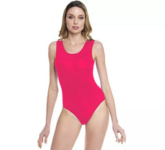 Body ou Justaucorps à larges bretelles fuchsia pour femme