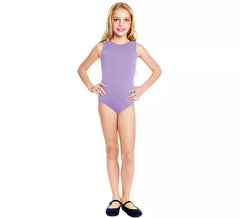 Body ou Justaucorps à larges bretelles lilas pour fille