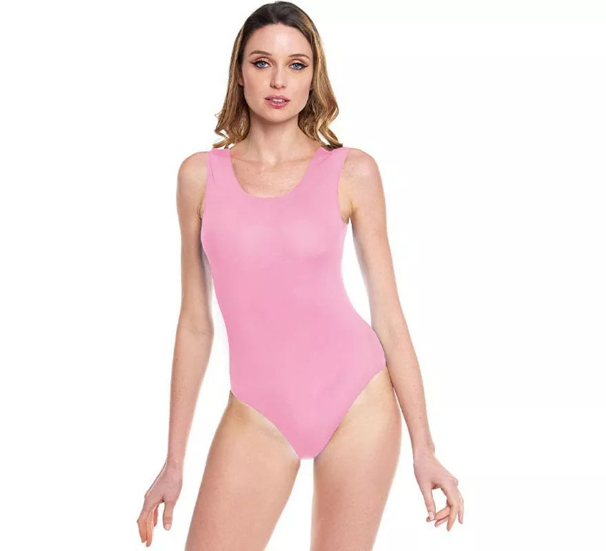 Translation missing: fr.Body o Maillot con tirante ancho rosa para mujer