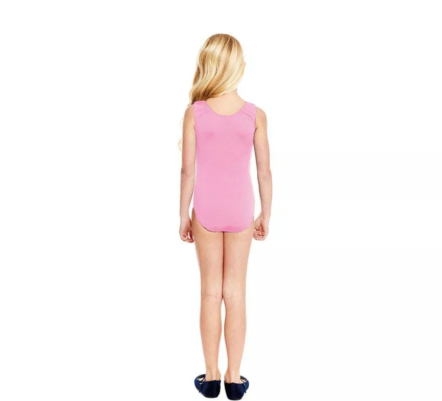 Translation missing: fr.Body o Maillot con tirante ancho rosa para niña