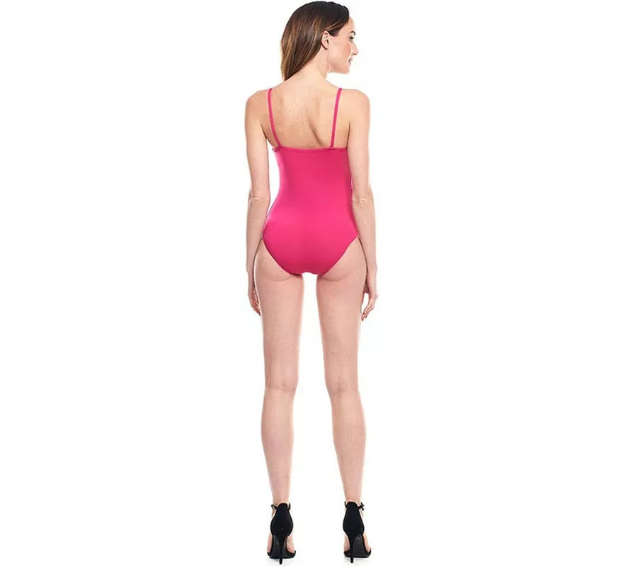 Translation missing: fr.Body o Maillot de punto con tirantes fucsia para mujer